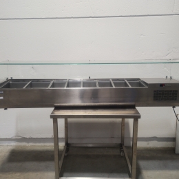 Rvs opzetvitrine Eurocool 